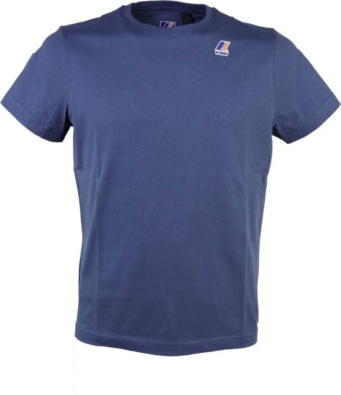 K-way T-Shirt Indaco Blue Heren