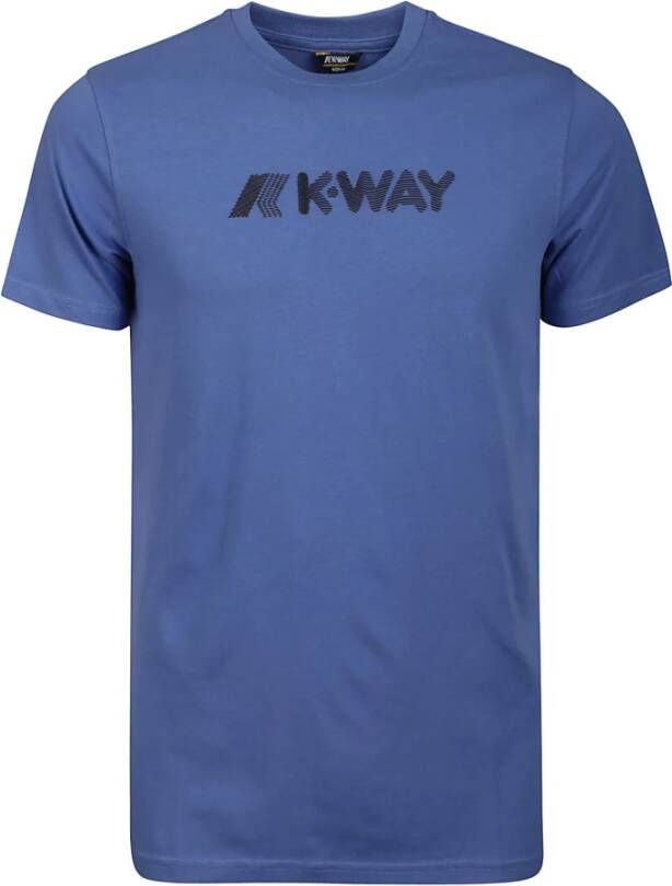 K-way T-Shirt Klassieke Stijl Blauw Heren