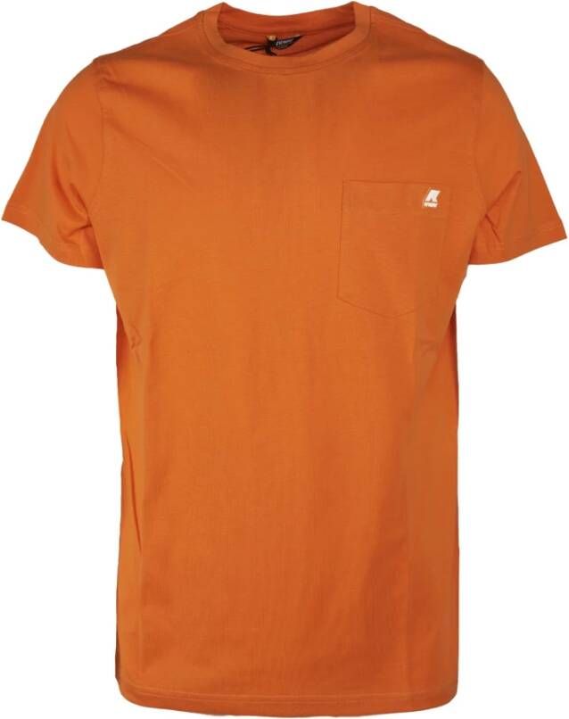 K-way T-shirt Oranje Heren