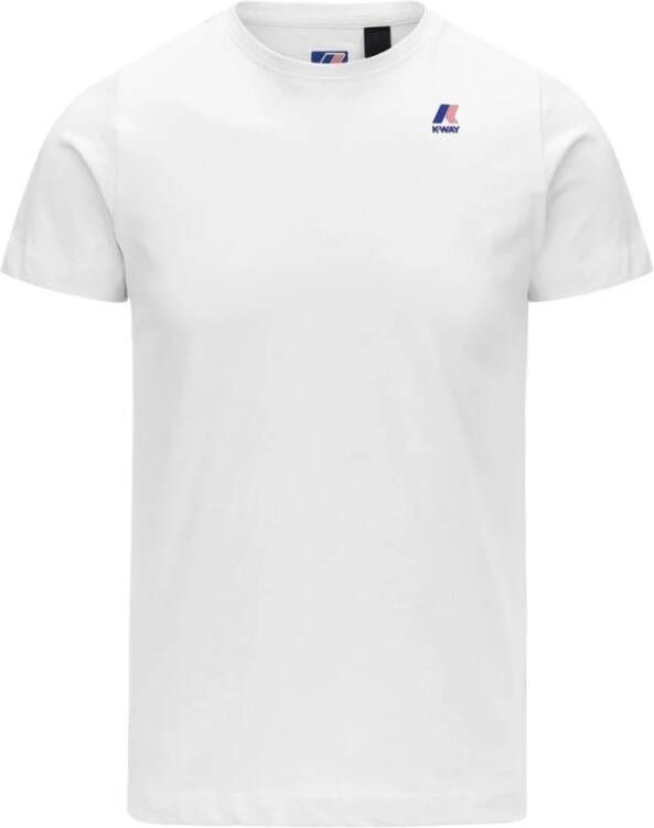 K-way Witte T-shirts Mm Le Vrai Edouard White Heren