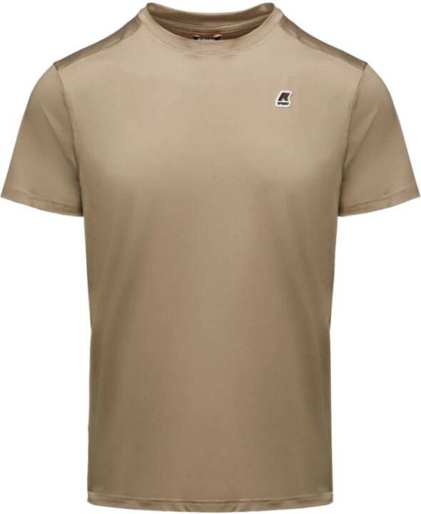 K-way Stijlvolle Heren T-Shirt Beige Heren