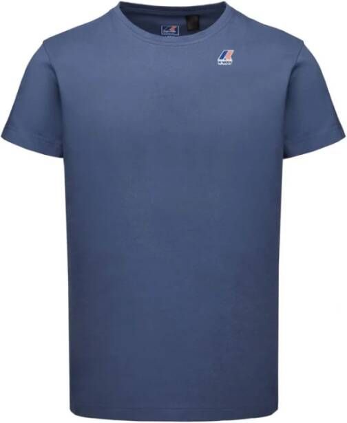 K-way Veelzijdig Heren T-Shirt Hoogwaardige Materialen Blauw Heren