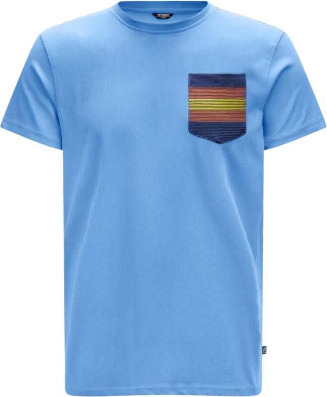 K-way T-Shirts Blauw Heren