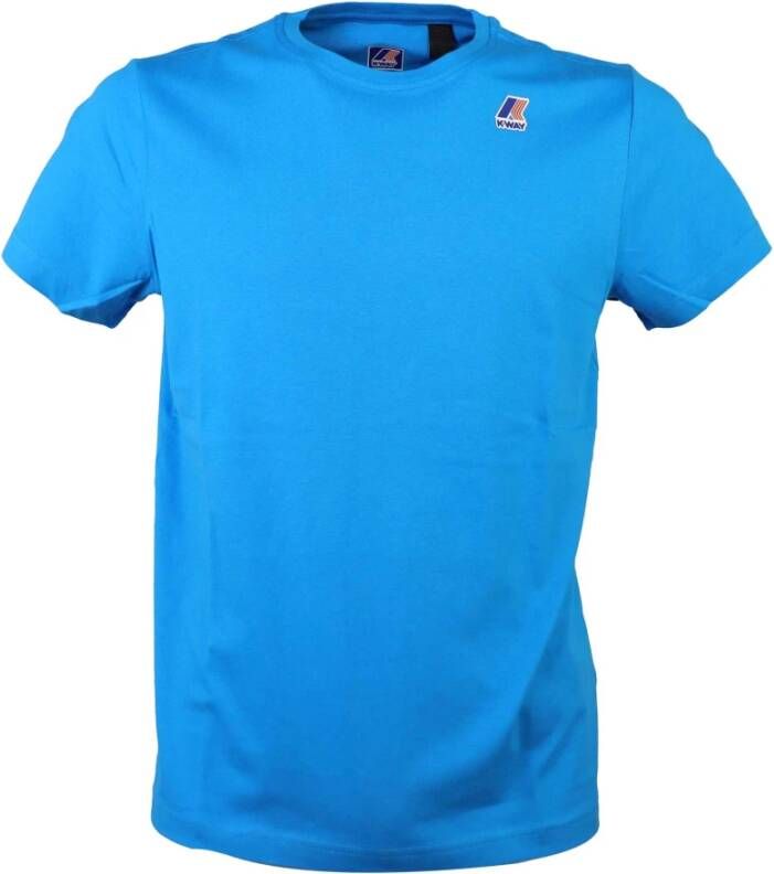 K-way T-Shirts Blauw Heren