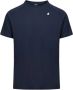 K-way Katoenen T-Shirt Stijlvolle Garderobe Must-have Blauw Heren - Thumbnail 1