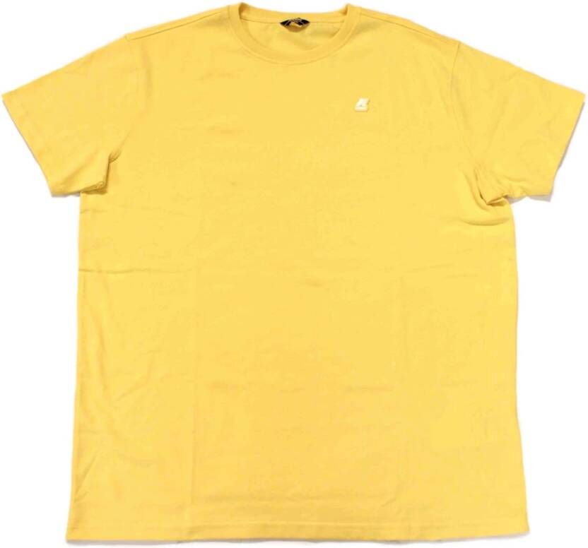 K-way T-Shirts Geel Heren