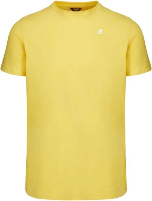 K-way T-Shirts Geel Heren