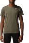 K-way Groen Katoen Bedrukt Logo T-Shirt Green Heren - Thumbnail 3