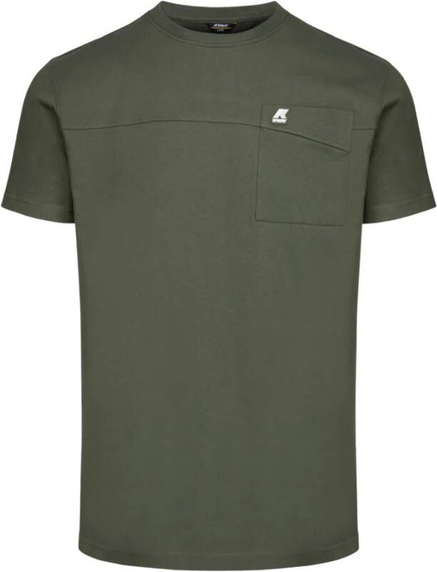 K-way Stijlvolle T-shirts voor mannen Green Heren