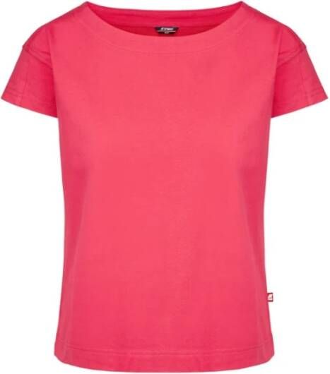 K-way Stijlvolle T-shirts voor vrouwen Pink Dames