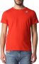 K-way Rode Katoenen T-shirt voor Mannen Red Heren - Thumbnail 1