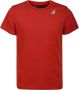 K-way Rode Katoenen T-shirt voor Mannen Red Heren - Thumbnail 3