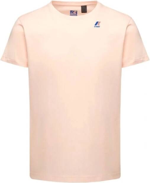 K-way Stijlvolle Roze Katoenen T-shirt met Print Pink Heren