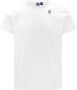 K-way Logo Print Katoenen T-shirt met Korte Mouwen White Heren - Thumbnail 1