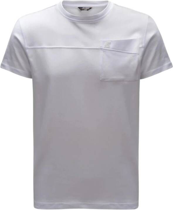 K-way Premium Katoenen T-Shirt Collectie White Heren - Foto 1