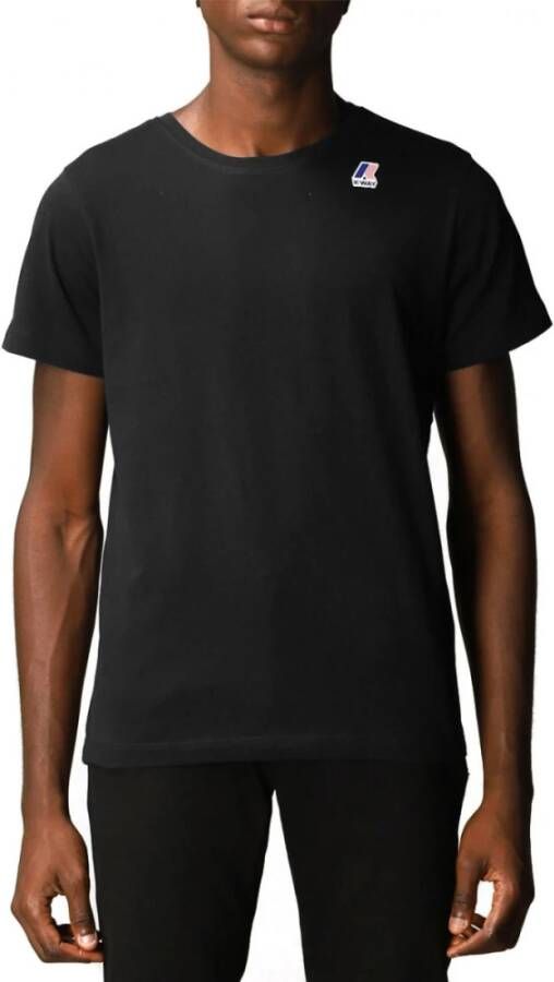 K-way T-Shirts Zwart Heren