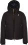 K-way Korte Piumino Jas met Chevron Quilting en Veren Vulling Black Heren - Thumbnail 1