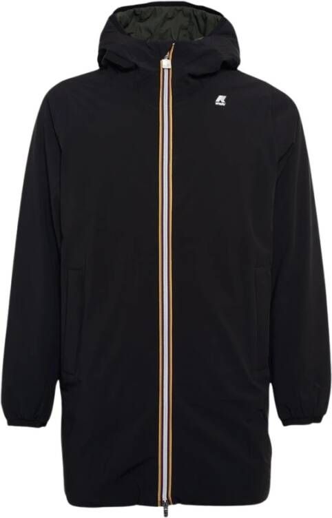 K-way Trendy Zip-through Sweatshirt voor Heren Zwart Heren