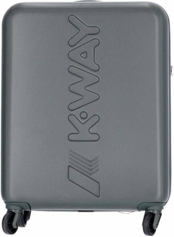 K-way Trolley 4 ruote ico allungabile e logo uni K111Jmwkway GRE Blackish Groen Unisex