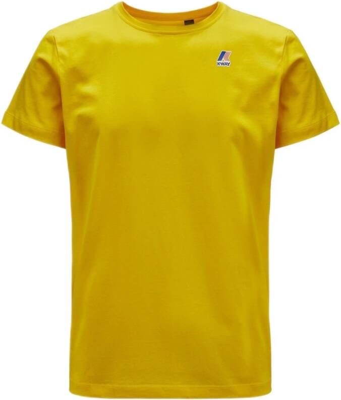 K-way Veelzijdig Heren T-Shirt Hoogwaardig & Stijlvol Yellow Heren