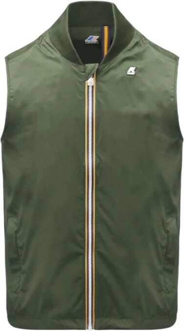 K-way Groene Stretch Nylon Jersey Vest Green Heren