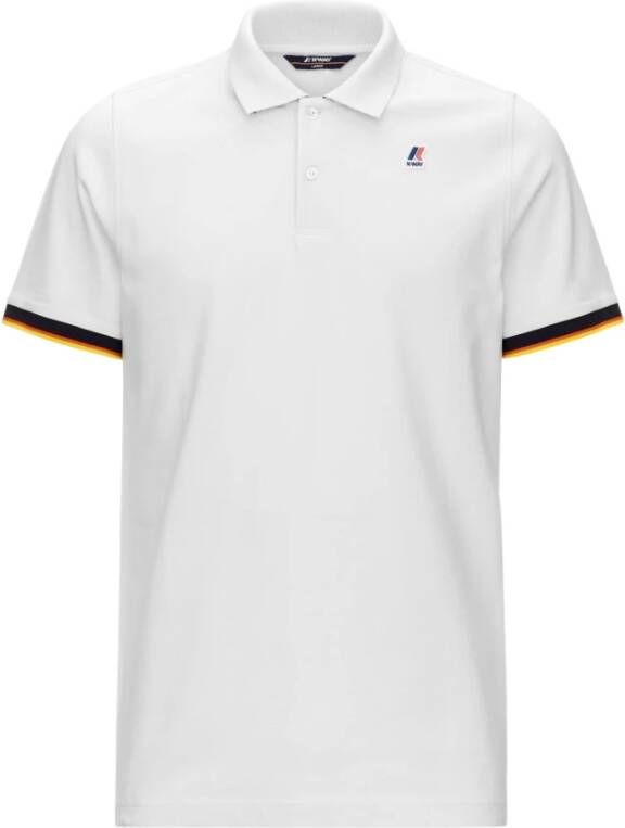 K-way Vincent Contrast Stretch Polo Shirt Wit Heren