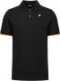 K-way Vincent Zwart Polo Shirt Klassiek en Stijlvol Black Heren - Thumbnail 1