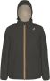 K-way Waterdichte Unisex Korte Jas met Sherpa Voering Green Heren - Thumbnail 3