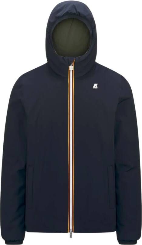 K-way Warm Dubbel Herenjack Blauw Heren