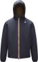 K-way Omkeerbare regenjas Jacques Warm Double Blauw Heren - Thumbnail 1