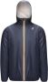 K-way Blauwe Unisex Nylon Ripstop Jas Blijf warm en stijlvol Blue - Thumbnail 2