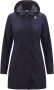 K-way Drielaagse jas met capuchon en rits Blue Dames - Thumbnail 1