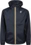 K-way Waterdichte Ripstop Winddichte Ademende Jas Blauw Blue Heren - Thumbnail 8
