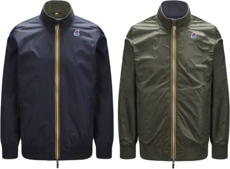 K-way Omkeerbare Heren Jas Blauw Heren
