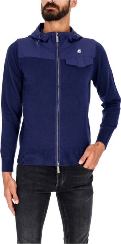 K-way Zip-throughs Blauw Heren