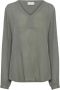 Kaffe Amber Blouse Groen Dames - Thumbnail 1