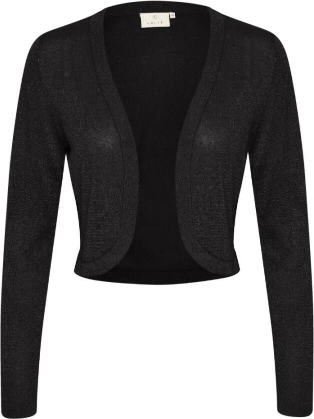 Kaffe Bolero Jack Zwart Diep Glans Black Dames