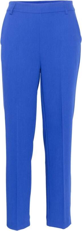 Kaffe Comfortabele broek met hoge taille Blauw Dames