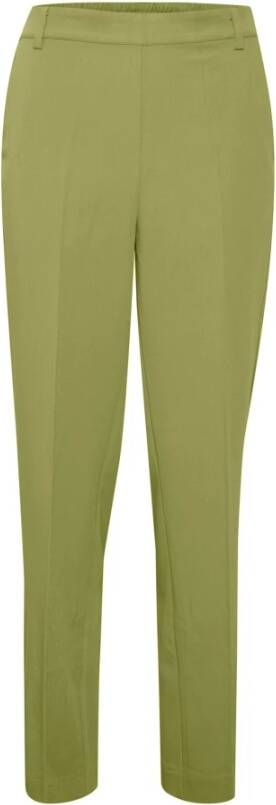 Kaffe Cropped Trousers Groen Dames