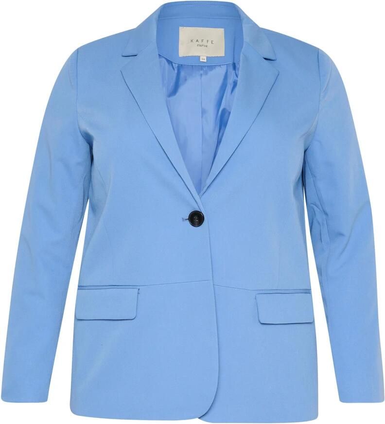 Kaffe Curve Ebb And Flow Blazer Jas Blue Dames