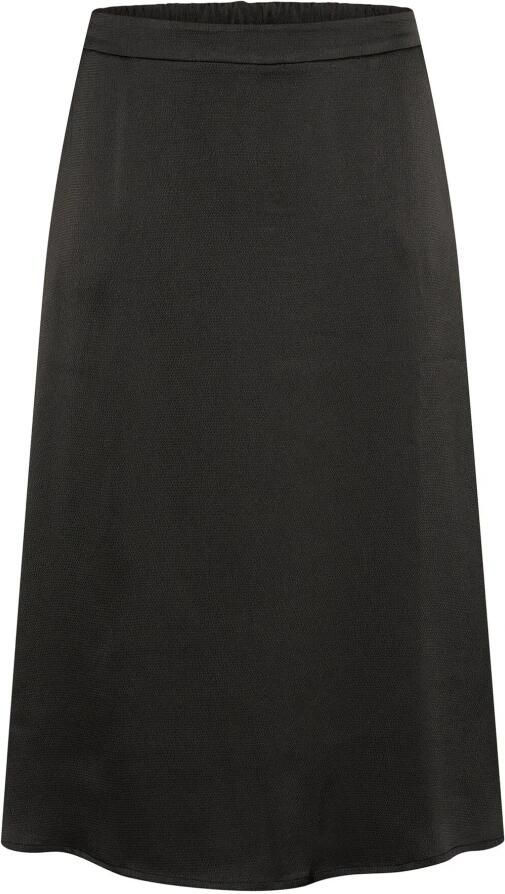 Kaffe Curve Eenvoudige Zwarte Diepe Rok Black Dames