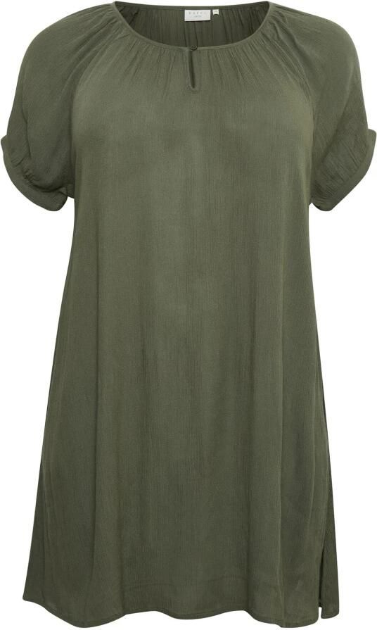 Kaffe Curve Korte Mouw Tuniek Blouse Grape Leaf Green Dames - Foto 2