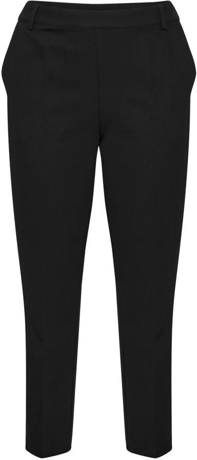 Kaffe Curve Straight-leg Zwarte Diepe Broek Black Dames - Foto 4