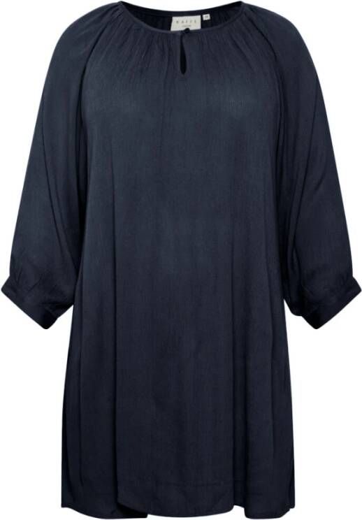 Kaffe Curve KCami 3 4 SL Tunic Blauw Dames