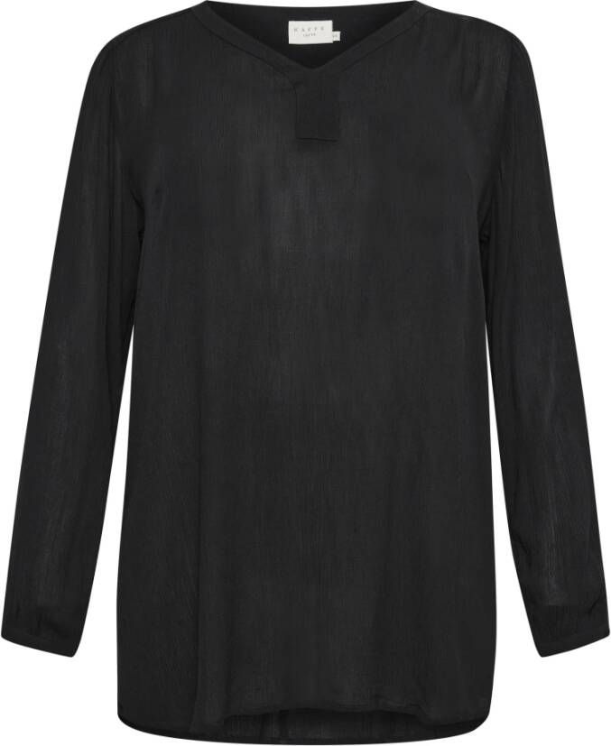 Kaffe Curve KCami LS Tunic Zwart Dames