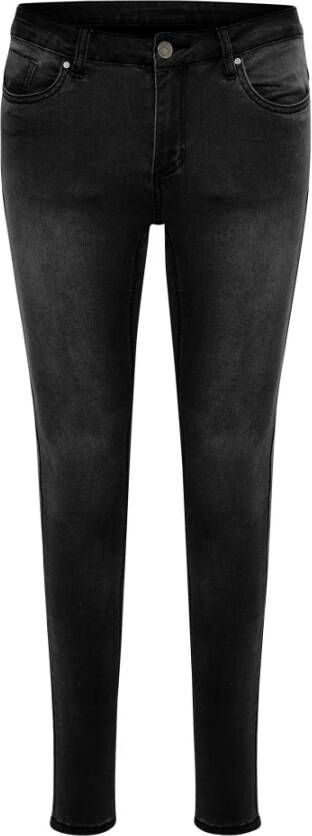 Kaffe Slim-Fit Jeans in Klassiek Zwart Black Dames