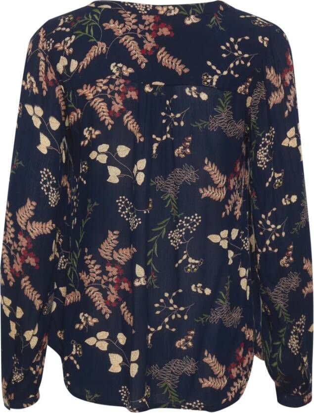 Kaffe Amber Blouse Top met V-Hals Multicolor Dames