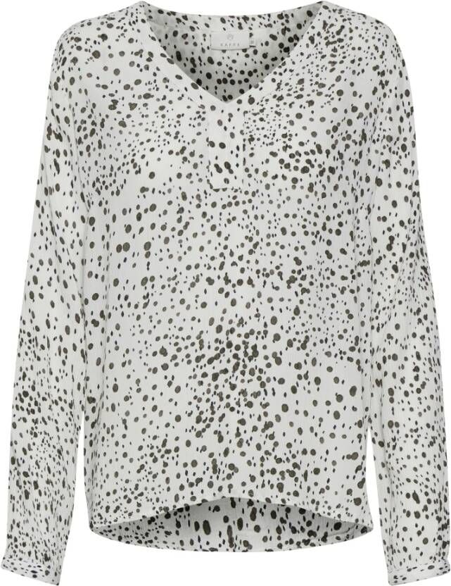 Kaffe Amber Blouse Lange Mouw Top Multicolor Dames