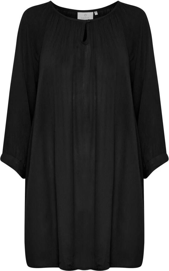 Kaffe Amber Tunic Top Zwart Viscose Black Dames