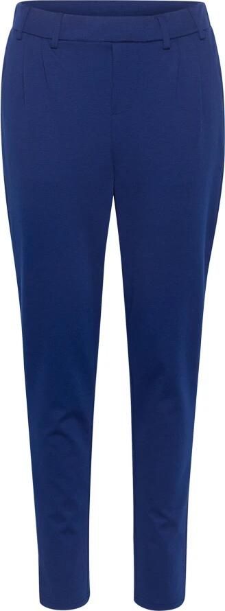 Kaffe Blauwe Slim Fit Elastische Taille Broek Blue Dames